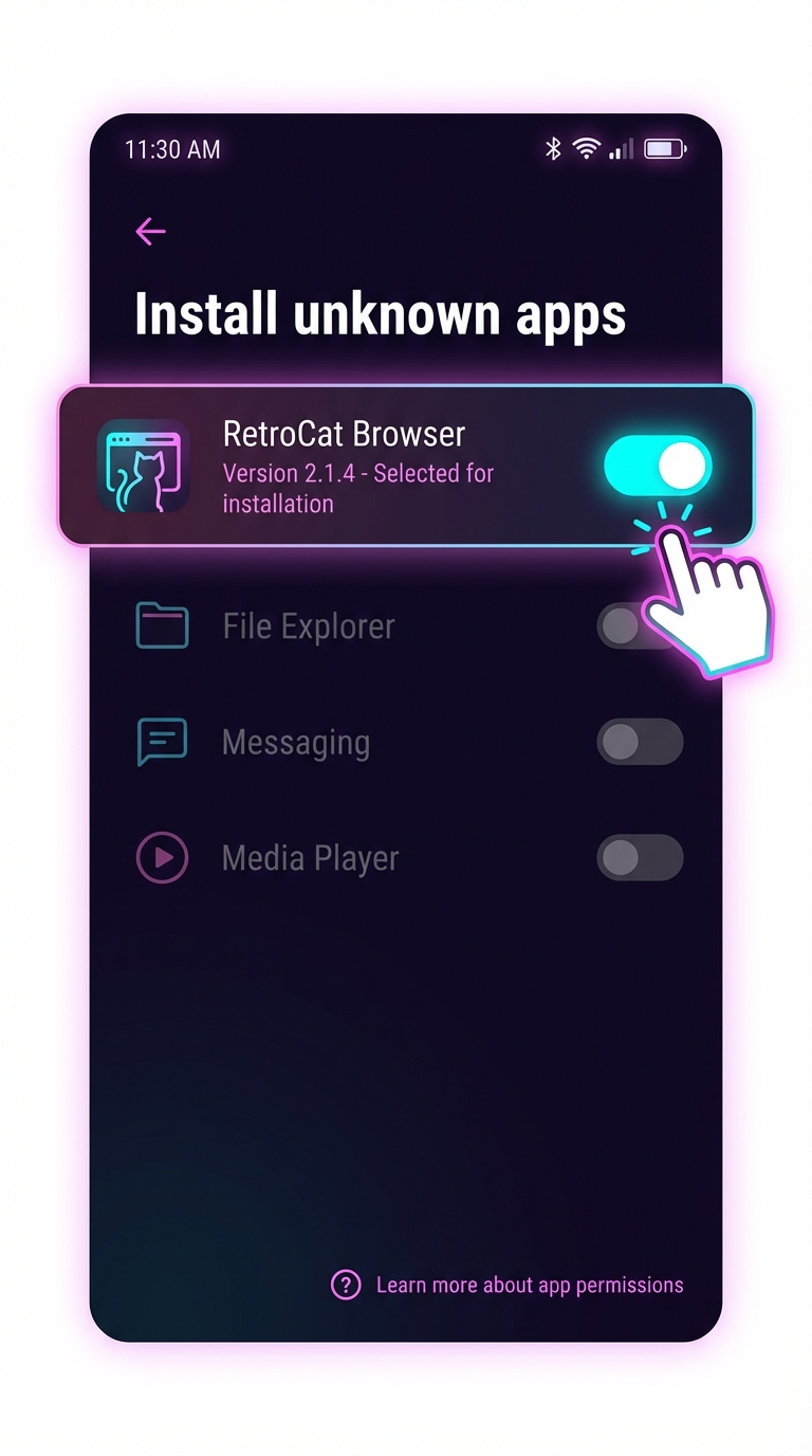 Enable Unknown Sources